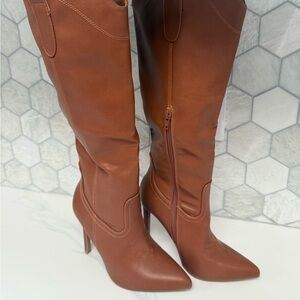 Elegant Brown Knee-High Boots